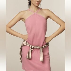 Anthropologie Daily Practice  Halter Mini Dress Sz L